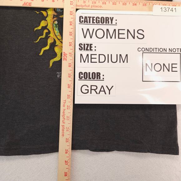 Sublime Casual Graphic Crew Neck Short Sleeve T Shirt Womens Size Medium M Gray - Picture 8 of 9